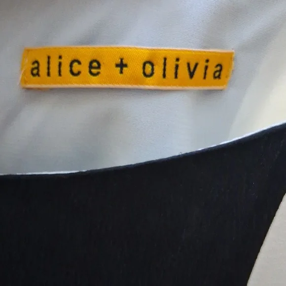 Alice and Olivia Silk dress Medium FLAWED Medium - Picture 6 of 12